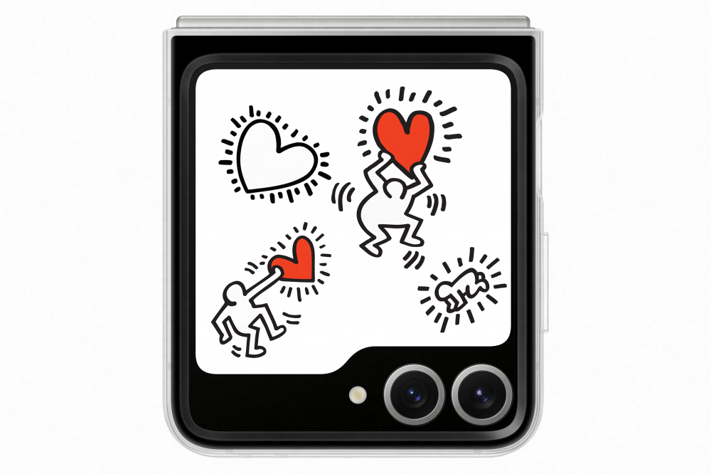 Samsung Galaxy Flip 6 nyíló tok, Fehér