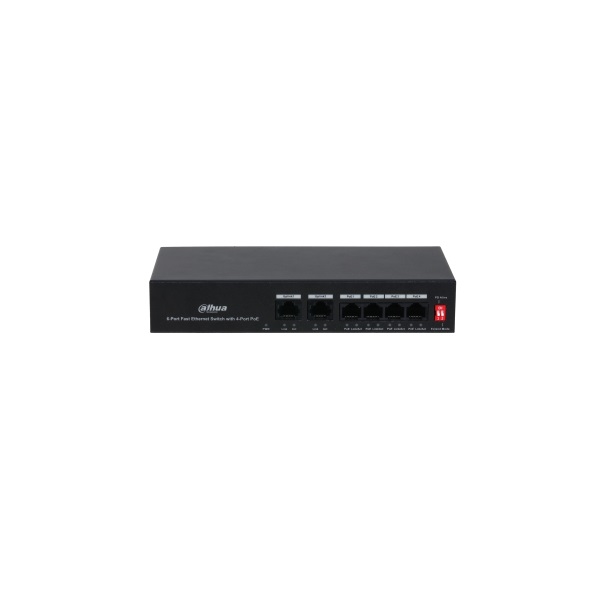 Dahua PFS3006-4ET-36 4x 10/100(PoE+/PoE) + 2x 10/100 uplink, 36W PoE switch Dahua PFS3006-4ET-36 4x 10/100(PoE+/PoE) + 2x 10/100 uplink, 36W PoE switch