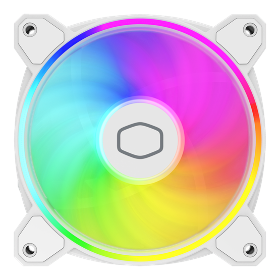 Cooler Master   MFL-B2DW-21NP2-R2 12cm  MasterFan MF120 Halo2 Fehér