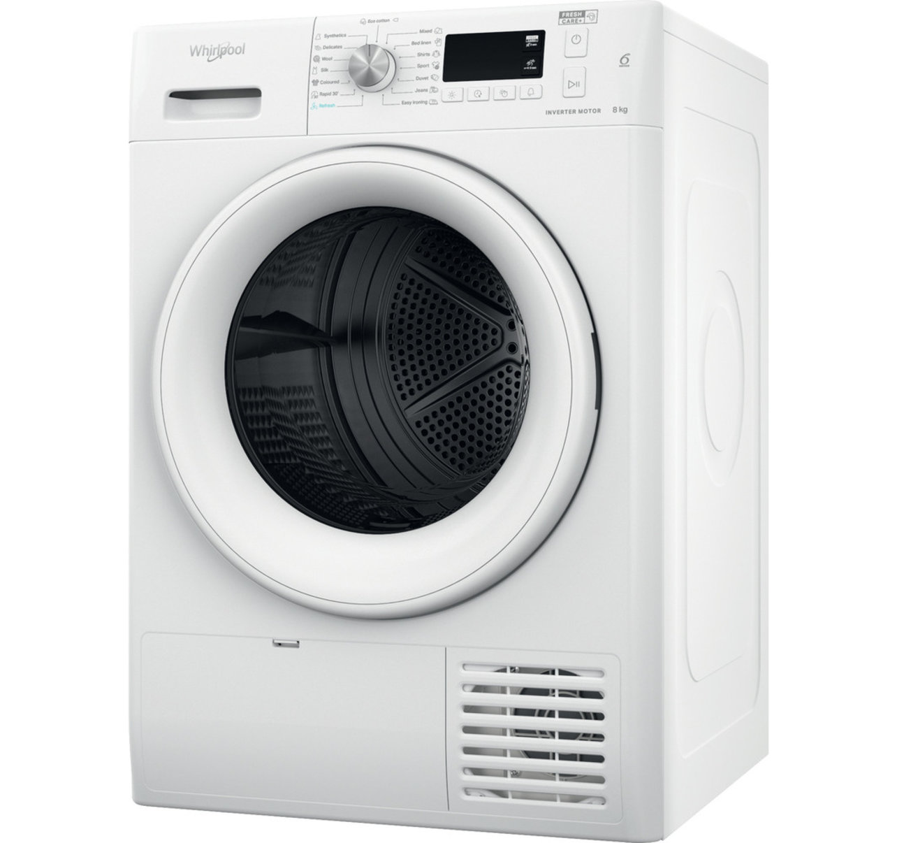 Whirlpool FFT M11 8X3 EE Hőszivattyús szárítógép – 8 Kg, A Energiaosztály, 6. Érzék technológia, FreshCare+, Whirlpool FFT M11 8X3 EE Hőszivattyús szárítógép – 8 Kg, A Energiaosztály, 6. Érzék technológia, FreshCare+,