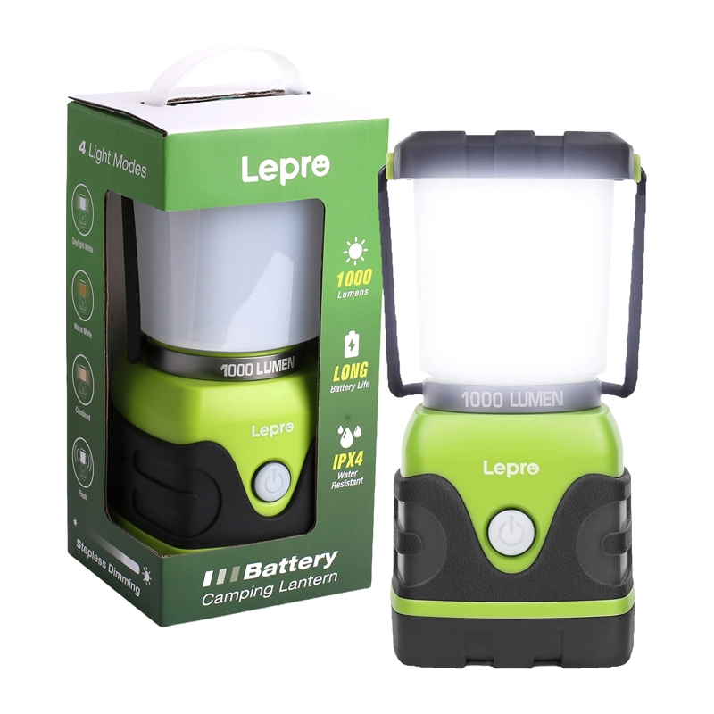 LEPRO 3300002 1000 lumenes, akkumulátoros kempinglámpa