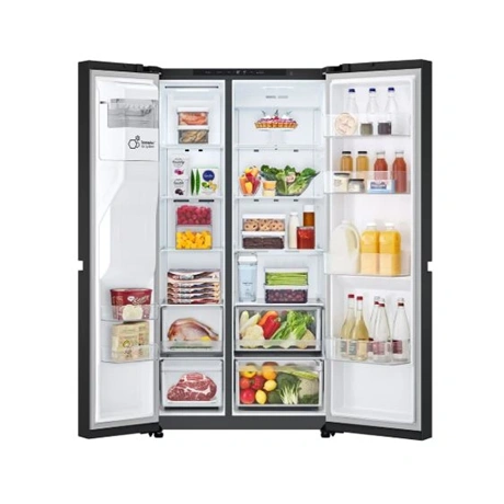 Lg GSLC41EPPE Side by Side hűtőszekrény Fekete - E energiaosztály