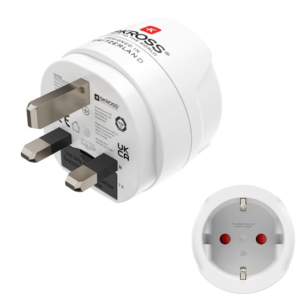 Hama 00223483 EU - Anglia fehér utazó adapter Hama 00223483 EU - Anglia fehér utazó adapter