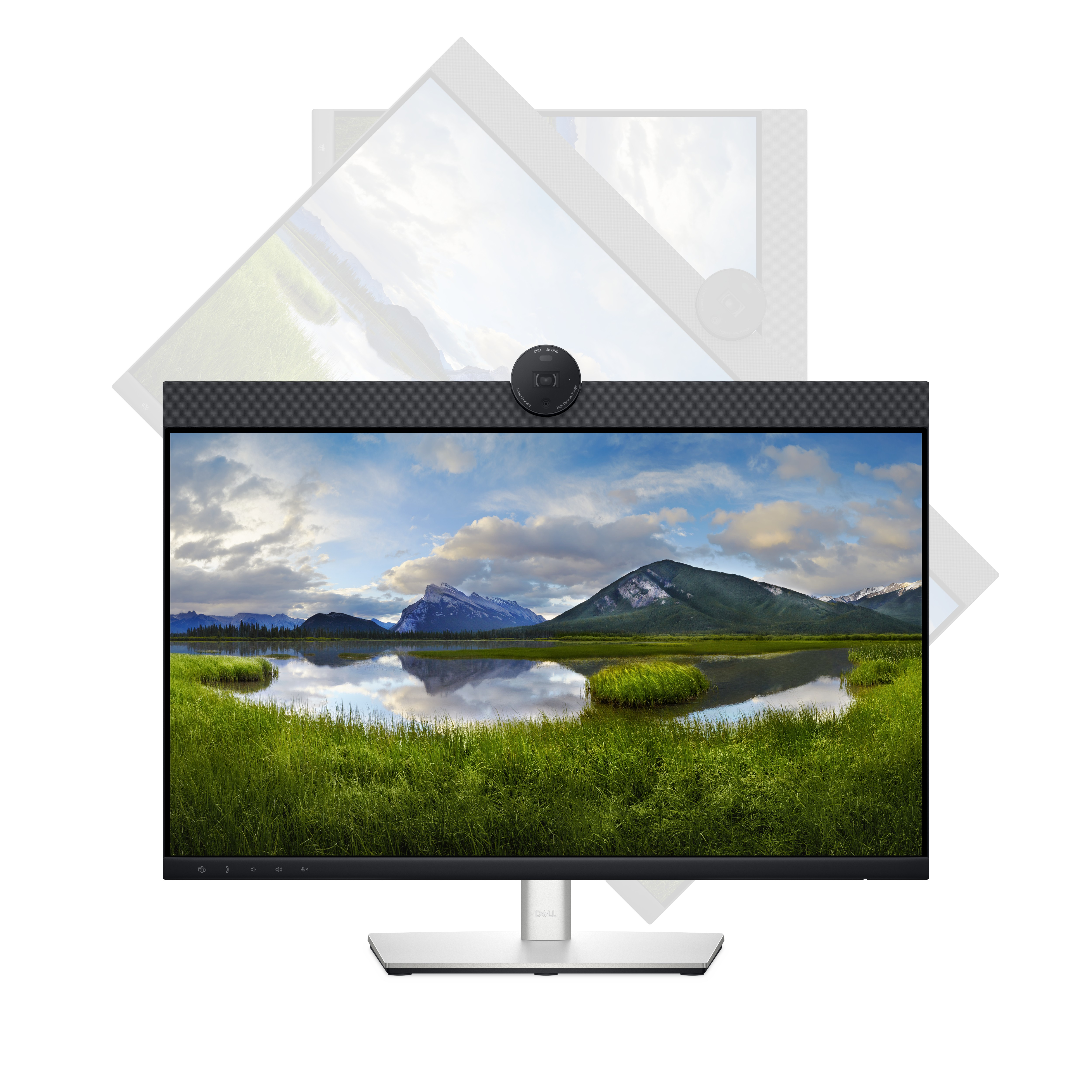 DELL 23.8" P2424HEB videokonferencia monitor - 1920x1080, FHD, IPS, Hangszóró, Fekete-ezüst