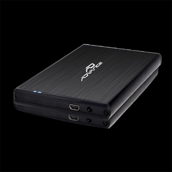 Advance STEELDISK 2.5" Külső HDD/SSD Ház Fekete 