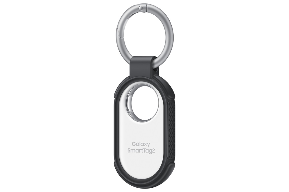SAMSUNG szilikon tok kulcstartó, ütésállóság, FEKETE Samsung Galaxy SmartTag2