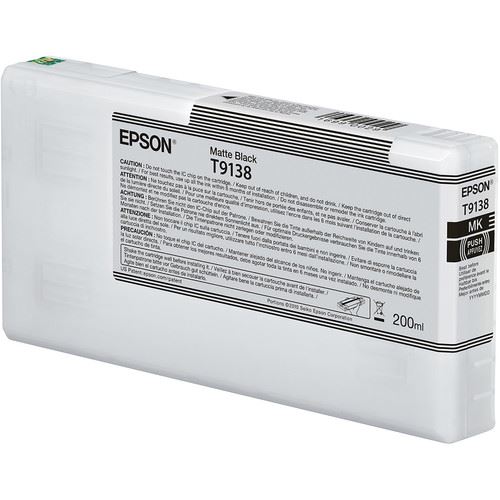 Epson T9138 tintapatron 200ml matt fekete (C13T913800) Epson T9138 tintapatron 200ml matt fekete (C13T913800)