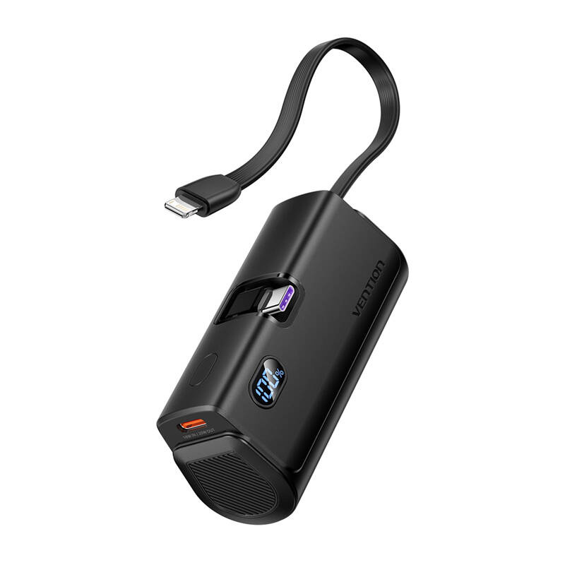 Vention FHQB0 LED kijelző 4800mAh 22.5W Powerbank Fekete 