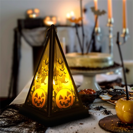 Family Halloween 56549A HALLOWEENI LÁMPÁS 9,5 X 9,5 X 17 CM