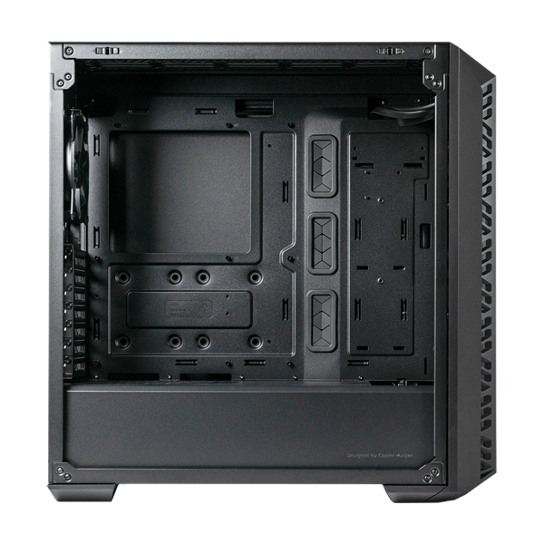 COOLER MASTER Midi ATX MasterBox 520 + 3db Ventilátor + HUB Tápegység nélkül Ház  fekete