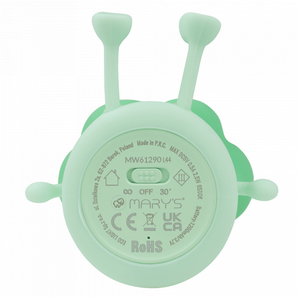 MARYS, MW61290, Éjszakai LED Lámpa, Brokkoli,  Akkumulátoros, USB kábellel , 2,5W, 6500K, Zöld