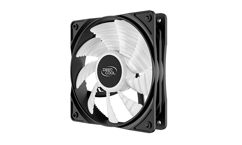 Deepcool RF 120 W ház hűtő ventilátor fehér LED 12cm (DP-FLED-RF120-WH)
