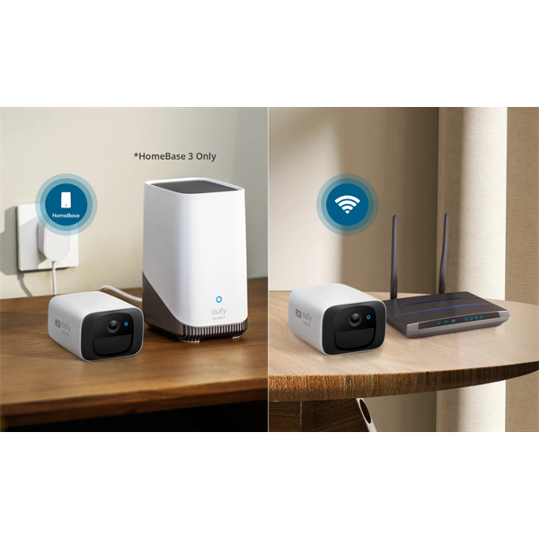 ANKER EUFY Kamera, SoloCam C210 + Solar panel, 2K, Akkumulátoros, AI Mozgás követő, WiFi-s, kültéri - E8B00324