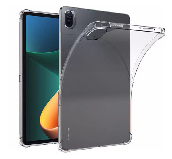 Szilikon telefonvédő (közepesen ütésálló, légpárnás sarok) ÁTLÁTSZÓ [Xiaomi Pad 5]