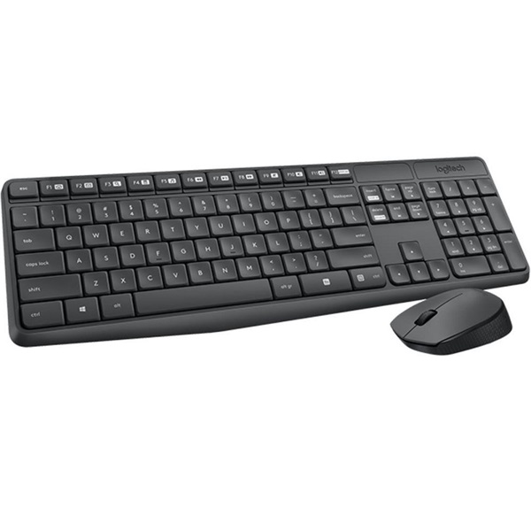 Logitech MK235 vezeték nélküli billentyűzet + optikai egér szürke (920-007935) Logitech MK235 vezeték nélküli billentyűzet + optikai egér szürke (920-007935)