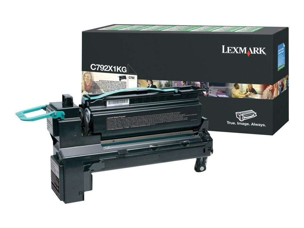 Lexmark C792 extra nagy kapacitású festékkazetta fekete (C792X1KG)