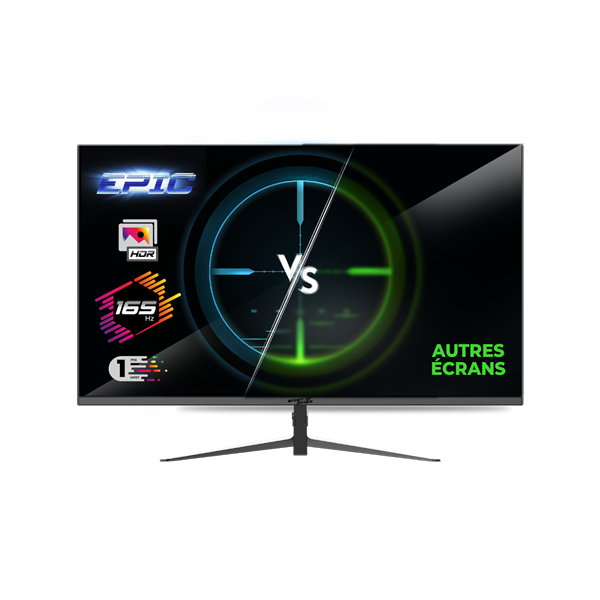 Spirit of Gamer Monitor 24" - EPIC 23,8" (IPS, 16:9, 1920x1080, 1ms, 165 Hz, 300cd/m2, 1000:1, HDMI/DP/3,5 mm Jack)