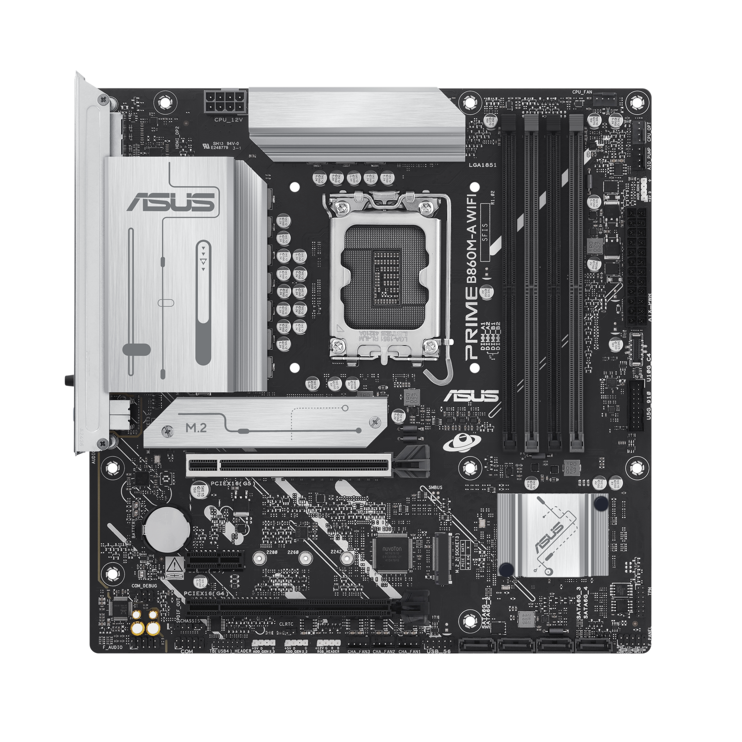 ASUS PRIME B860M-A WIFI LGA1851 DDR5 micro ATX alaplap