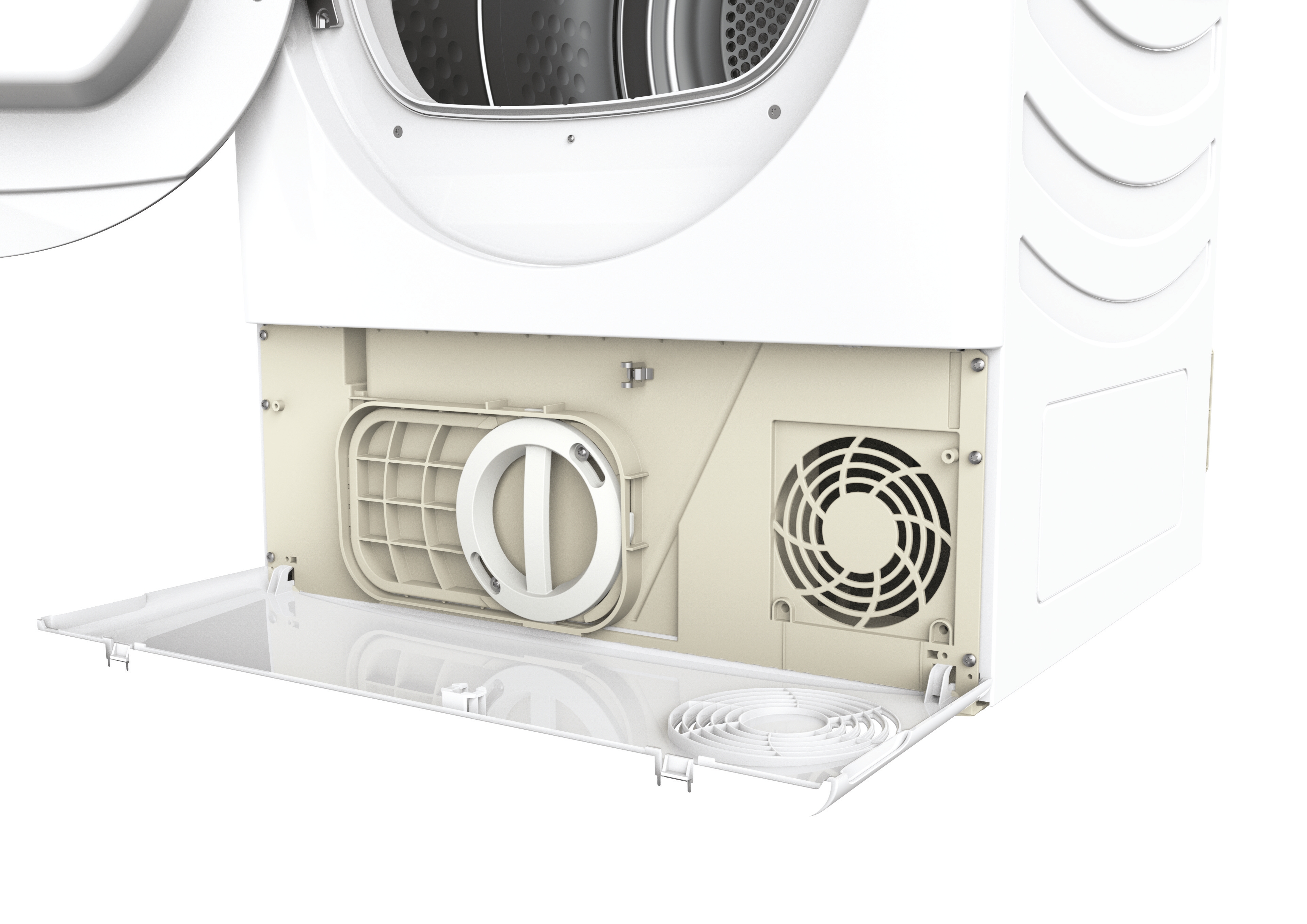 Candy RP4 H7A2TRE-S Hőszivattyús szárítógép – 7 Kg, B Energiaosztály, WiFi,  Super Easy, Smart Start Delay