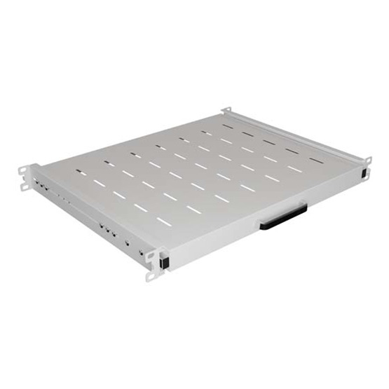 Lanberg 19" kihúzható polc/tálca 350mm 1U/445X350mm maximum terhelhetőség 35kg Szürke