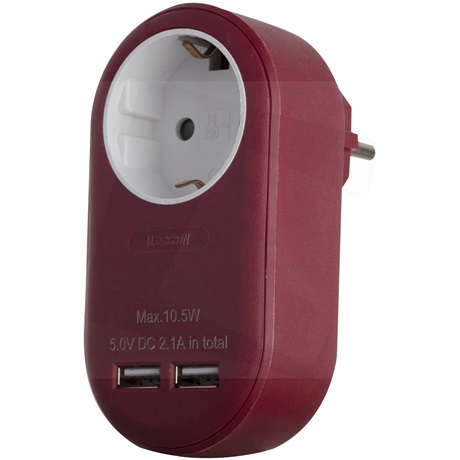 Entac EPAG-1EE-2USB-BR HÁLÓZATI ADAPTER 1 FÖLDELT ALJZAT ÉS 2 USB (ÖSSZ. 2.1A) BURGUNDI VÖRÖS Entac EPAG-1EE-2USB-BR HÁLÓZATI ADAPTER 1 FÖLDELT ALJZAT ÉS 2 USB (ÖSSZ. 2.1A) BURGUNDI VÖRÖS