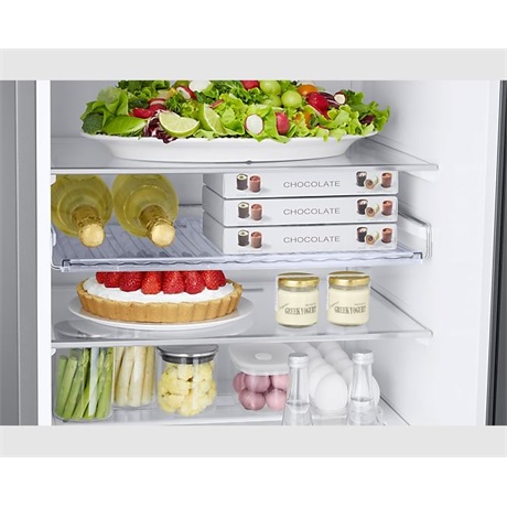 Samsung RB38T676DSA/EF alulfagyasztós hűtőszekrény ezüst