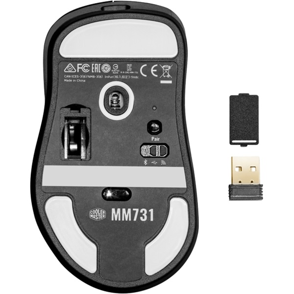 Cooler Master MM731 Gaming vezeték nélküli optikai egér fekete (MM-731-KKOH1)