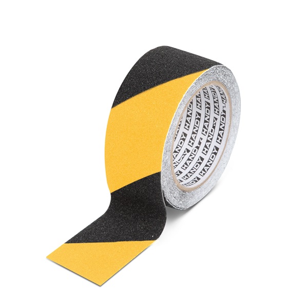 Handy 11088B csúszásmentes - 5 m x 50 mm - sárga/fekete ragasztószalag Handy 11088B csúszásmentes - 5 m x 50 mm - sárga/fekete ragasztószalag