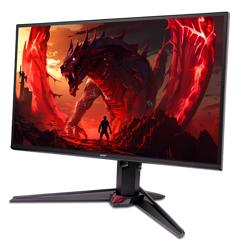 Acer 23.8" Nitro XV240YP6BIPR Monitor - 1920x1080, Full HD, LED, IPS, 144Hz, 1ms, Hangszóró, FreeSync, Pivot, Gamer, Fekete