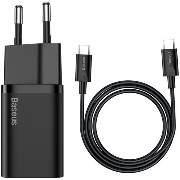 Baseus TZCCSUP-L01 25W Type-C fekete mini utazó töltő Baseus TZCCSUP-L01 25W Type-C fekete mini utazó töltő