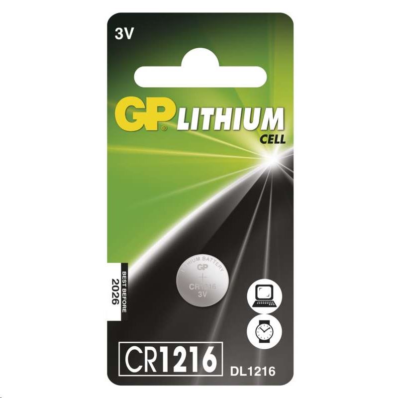 GP CR1216 Litium gombelem 3V (B15651) GP CR1216 Litium gombelem 3V (B15651)