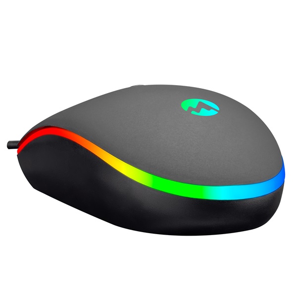 Everest   SM-GX66  1600 DPI  4gomb 1,25m harisnyázott kábel optikai   RGB LED Gamer Egér fekete