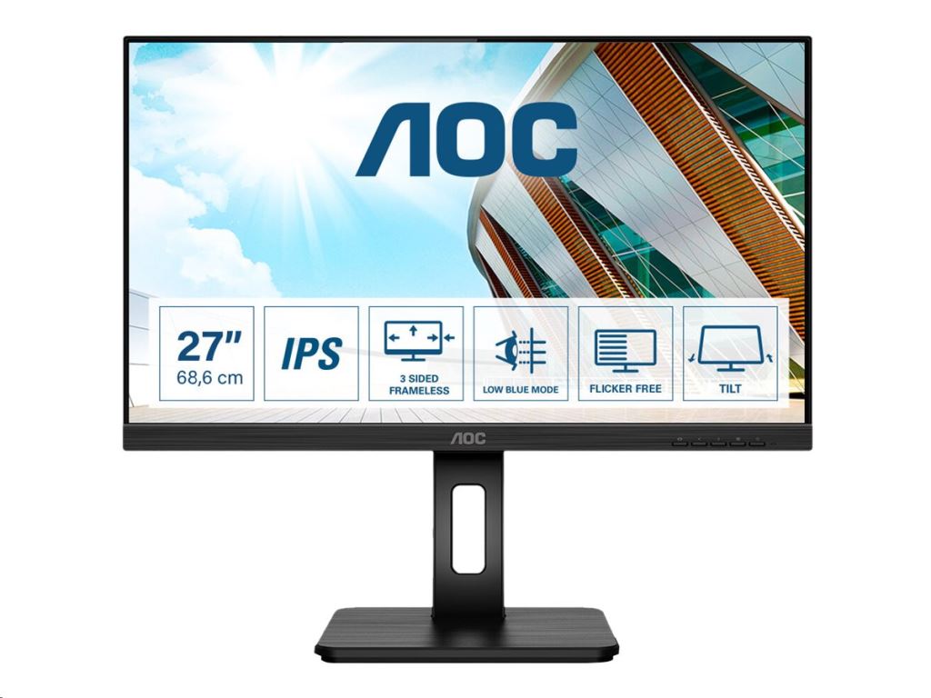 AOC 27P2Q 27" LCD monitor fekete AOC 27P2Q 27" LCD monitor fekete