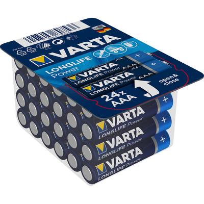 Mikroelem AAA, alkáli mangán, 1,5V, 24 db, Varta High Energy LR03, AAA, LR3, AM4M8A, AM4, S Mikroelem AAA, alkáli mangán, 1,5V, 24 db, Varta High Energy LR03, AAA, LR3, AM4M8A, AM4, S