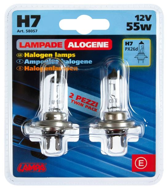 Lampa 12V H7 55W izzó, bliszter, 2db (0158057) Lampa 12V H7 55W izzó, bliszter, 2db (0158057)