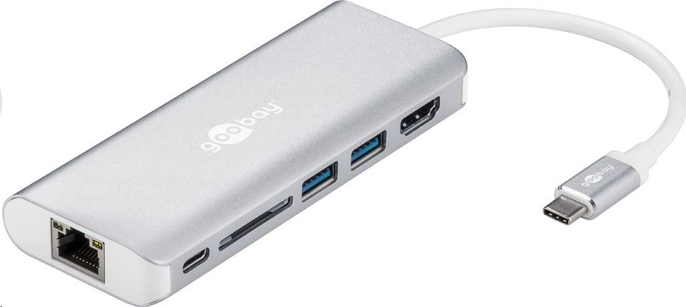 Goobay 76788 univerzális notebook dokkoló ezüst-fehér Goobay 76788 univerzális notebook dokkoló ezüst-fehér