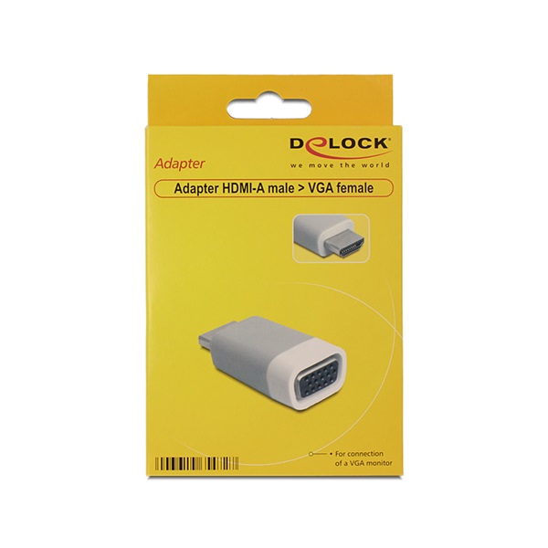 Delock DL65472 HDMI-A apa -> VGA anya adapter Delock DL65472 HDMI-A apa -> VGA anya adapter