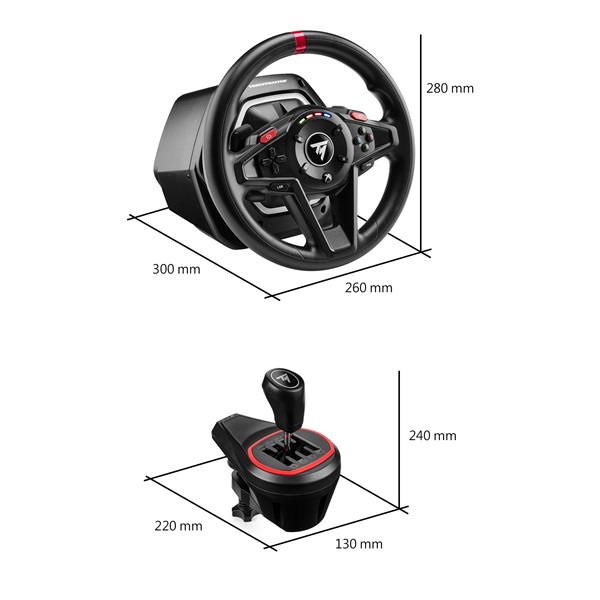 Thrustmaster T-128 Shifter Pack Xbox One/Series X/S/PC versenykormány + Add-On váltó + pedál csomag Thrustmaster T-128 Shifter Pack Xbox One/Series X/S/PC versenykormány + Add-On váltó + pedál csomag