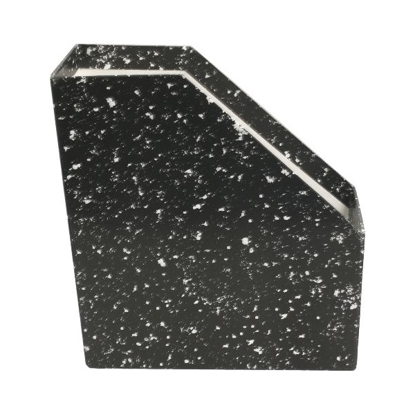 IRISOffice D merevfalú 9cm karton fekete mákos mintás iratpapucs