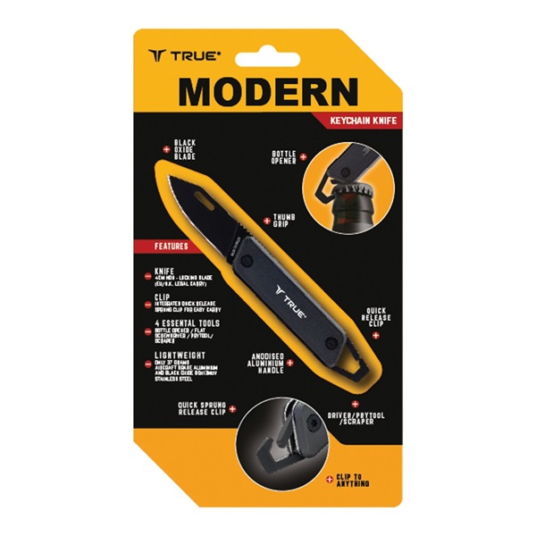 True Utility TU7060N Modern Key Chain Knife multifunkciós szerszám