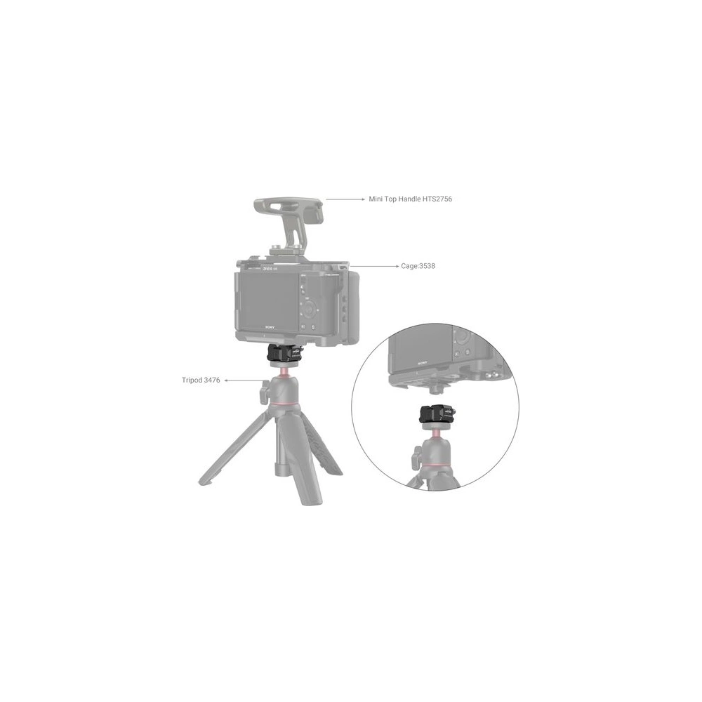 SmallRig Drop-in HawkLock mini Universal QR  Baseplate 