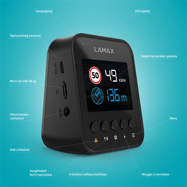 LAMAX F10 GPS 4K autós kamera LAMAX F10 GPS 4K autós kamera