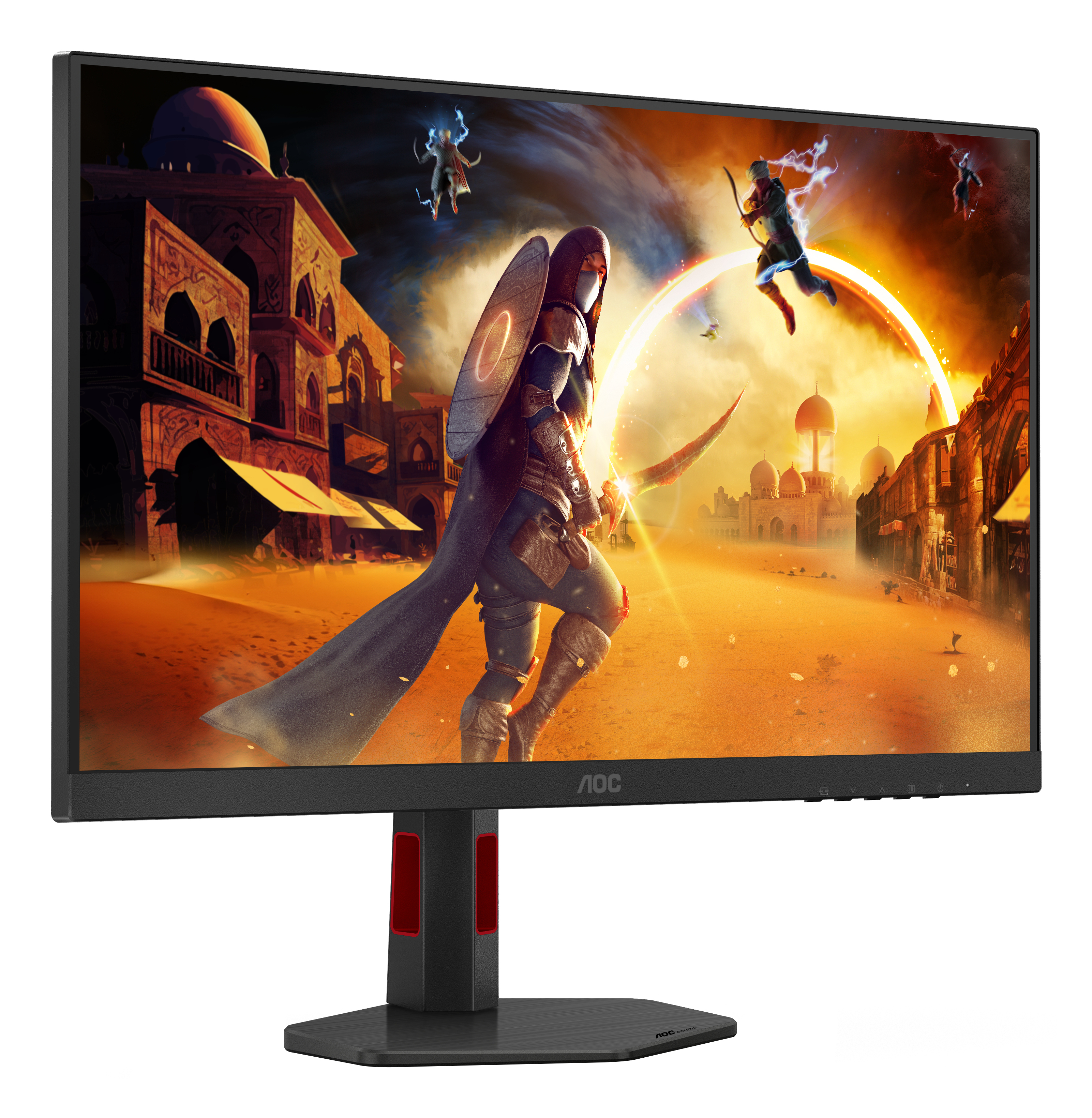 AOC 27" U27G4R Monitor - 3840x2160, 4K, LED, IPS, 160Hz, 1ms, FreeSync, Pivot, Fekete