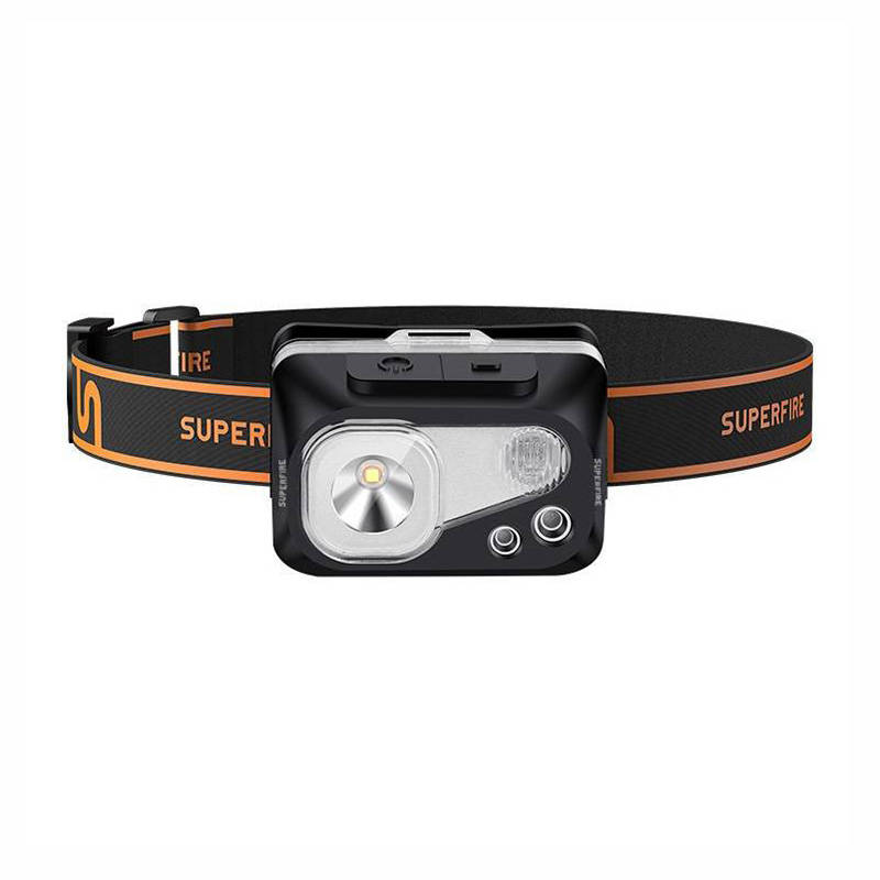 Superfire HL07 fejlámpa, 320lm, USB Superfire HL07 fejlámpa, 320lm, USB