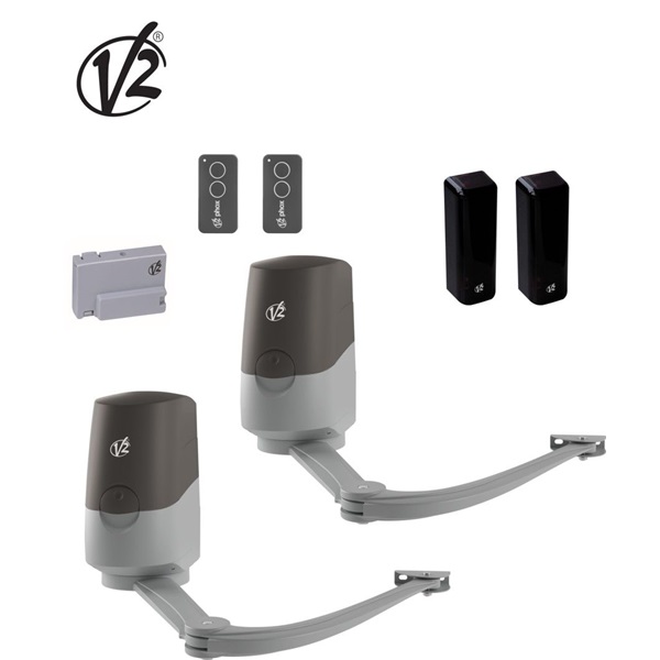 V2 KLZORUS224V 24 Vdc-s csuklókaros szárnyaskapu mozgató szett 2 x 2,8 m-s szárny méretig V2 KLZORUS224V 24 Vdc-s csuklókaros szárnyaskapu mozgató szett 2 x 2,8 m-s szárny méretig