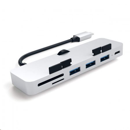 Satechi Aluminum TYPE-C CLAMP PRO HUB (3x USB 3.0,MicroSD) ezüst