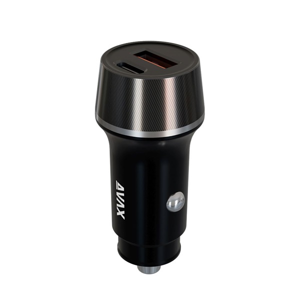 AVAX CC304B CARLY 38W USB-C (PD3.0)+USB-A (QC) autós töltő