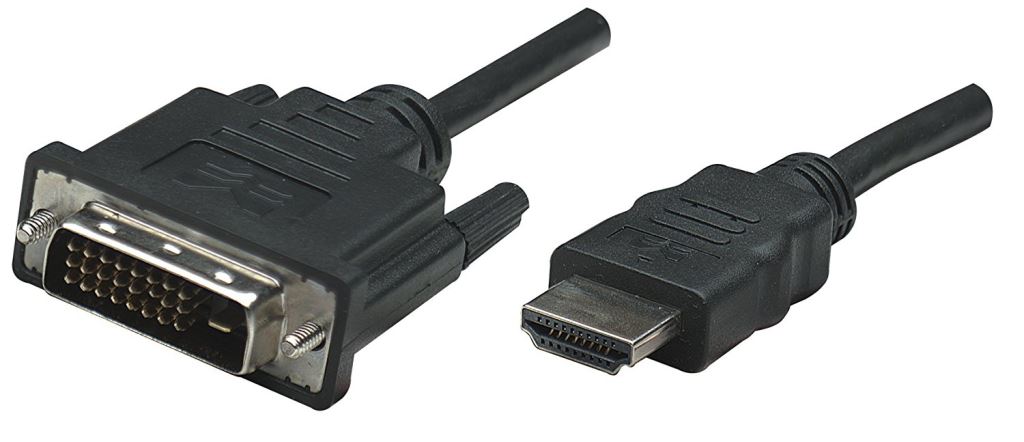 Manhattan HDMI - DVI-D kábel 1m fekete (372503) Manhattan HDMI - DVI-D kábel 1m fekete (372503)
