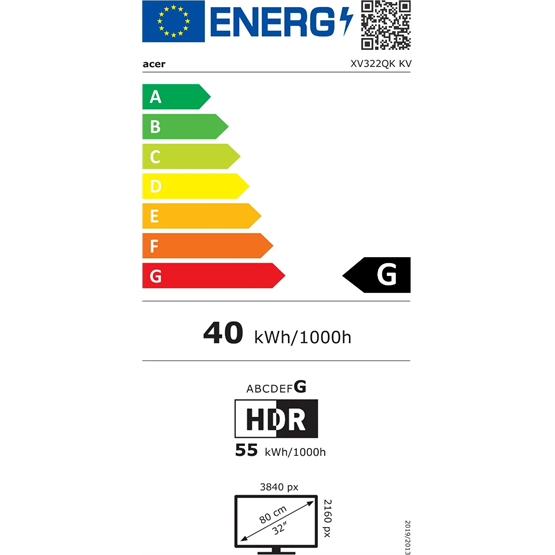 Acer 31.5" Nitro XV322QKKVbmiiphuzx IPS LED   144 Hz ZeroFrame FreeSync Premium monitor