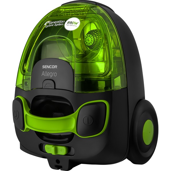 SENCOR SVC 510GR-EUE2 Porzsák nélküli porszívó, portartály: 1,5L, 890W, Zöld